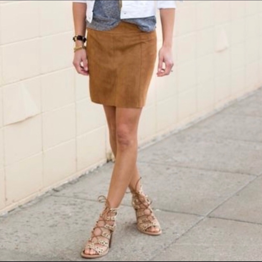 Braeve Faux Suede Skirt